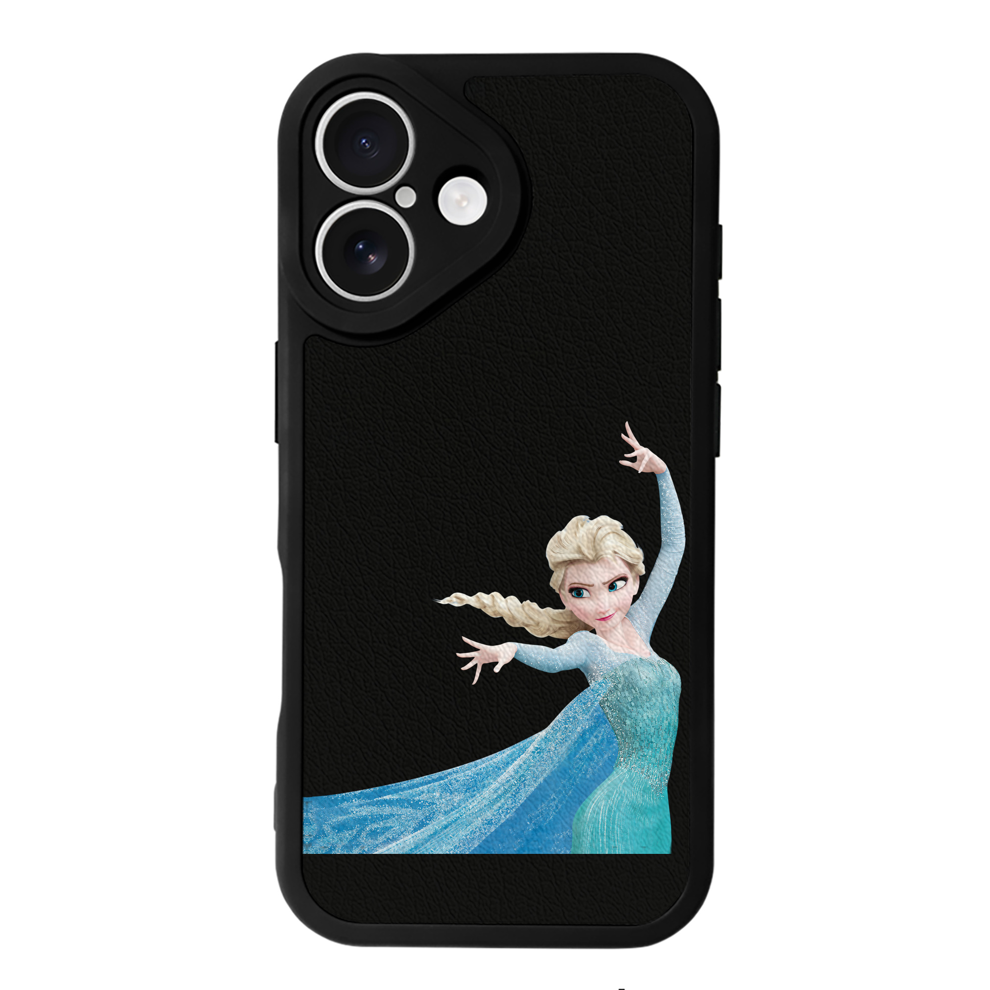 （画像用） アナと雪の女王 アンナ エルサ Frozen Anna Elsa 【iPhone 16シリーズ対応】シリコンスマホケース（レザー調） 材質：シリコン